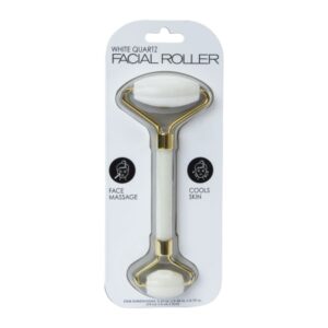 ROLLER FACIAL DE CUARZO BLANCO